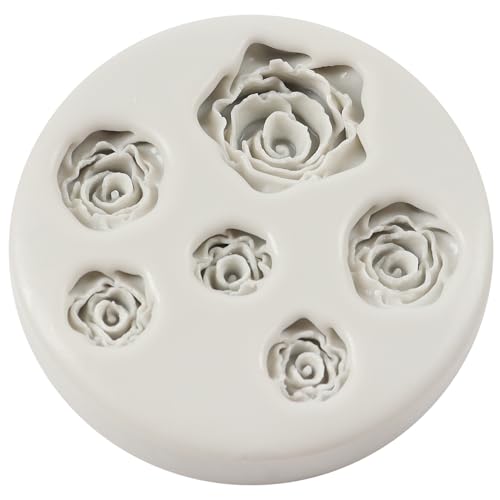 Rose Flower Silicone Mold Rose Chocolate Candy Fondant Molds - color: Style H