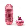 Mini Foil Paper Cupcake Liners, Perfect for Mini Cupcakes, Muffins and Other Treats, Pack of 320, Rosegold - color: Rosegold