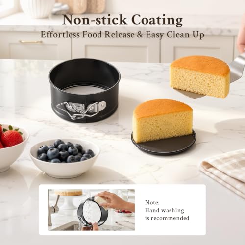4 Inch Mini Springform Pan, Nonstick Small Cheesecake Pan - size: 4 Inch
