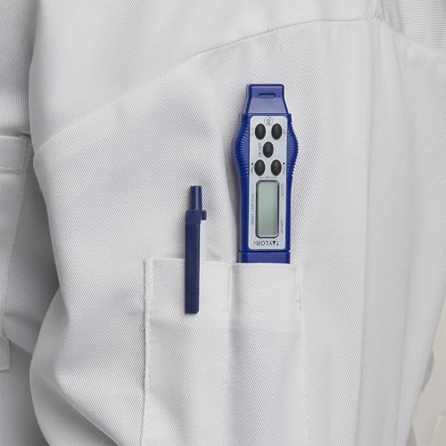 Taylor – Compact Instant-Read Pen Style Digital Kitchen Meat Thermometer - Waterproof Grey - Gray (Blue) - color: Blue