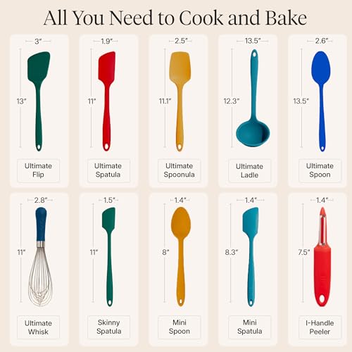 GIR: 10-Piece Silicone Ultimate Kitchen Utensils Set – Madrid - color: Madrid, size: 10 - Piece Set