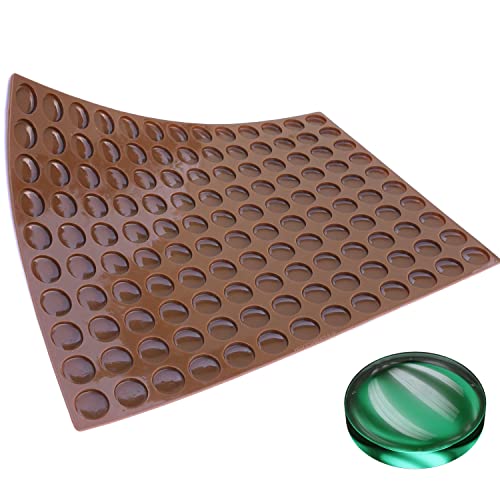 Round Silicone Candy Mold - Half Sheet - size: Round