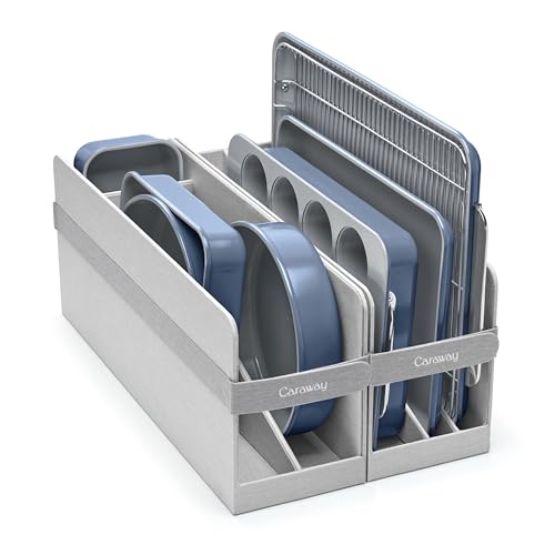 Caraway 11-Piece Non-Stick Ceramic Bakeware Set - color: Slate, size: 11 Pieces