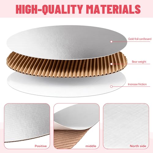 8 Pack Round Cake Boards, Silver Cake Circles 6, 8, 10 and 12 Inch - color: Silver, size: 6/8/10/12Inch, style: Classic Round