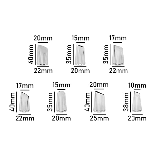 5+7+7 Pieces Rose Flower & Leaf Piping Tips Set Cake Decorating Tips Icing Piping Nozzles Set Cupcake Decorating Kit Cupcake Pastry Tool Stainless Steel