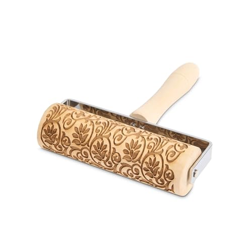 Mrs. Anderson's Baking Mini Embossing Rolling Pin, Floral Scroll Design - style: Floral Scroll, Mini