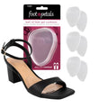 Foot Petals Ball of Foot Cushions, Metatarsal Pad, Lasting Comfort Relief, Prevent Toe Sliding, Overhang, Women's Heels - color: Clear Gel, style: 3 pair