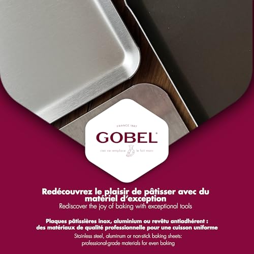 GOBEL - Aluminum Flat Perforated Baking Sheet - 15 3/4" x 11 13/16" - Durable and Versatile