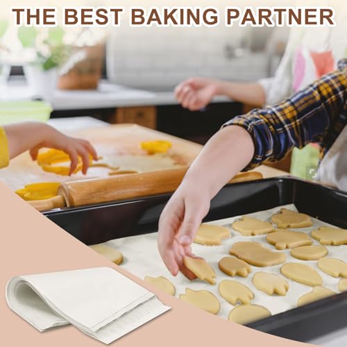 130PCS Parchment Paper Baking Sheets, 9x13 Inch, Precut Non-Stick Parchment Paper for Quarter Sheet Pans Liners, Baking Cookies, Bread, Meat, Pizza, Toaster Oven - color: White 9" x 13"