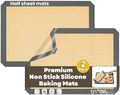Silicone Baking Mat 2 Pack, Half Sheet 16.5 x 11.6, Non-Stick Liner for Oven - size: 2 Half Sheets