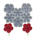 mostsom 2pcs/lot Silicone Lollipop Mold No Sticks Flower Shape Hard Candy Epoxy Resin Cake Decorating Tool Baking Accessories (C_ Flower)