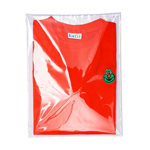 Wowfit 200 CT 10x13 Self Sealing Clear Shirt Bags for Small Business - size: 10x13 Inch (Pack of 200)