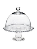 Godinger Cake Stand, Cake Platter, Pastry Stand, Pastry Platter, Dessert Stand with Cover, Easton 10.5in