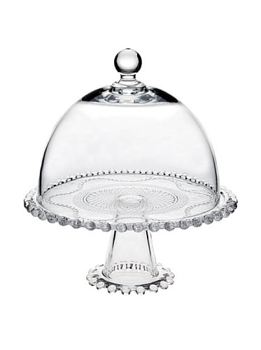 Godinger Cake Stand, Cake Platter, Pastry Stand, Pastry Platter, Dessert Stand with Cover, Easton 10.5in