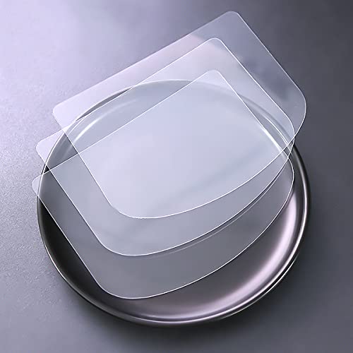 Woohome 25 PCS Transparent Cake Cream Scraper Plastic Cake Scraper Clear Icing Comb Contour Set for Bread Pastry Cake Decorating Supplies DIY Kitchen Bakery Baking Tool - color: 25 PCS