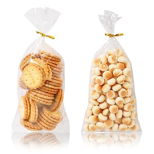 Augshy Cellophane Treat Bags,300Pcs 4x9 Inches Treat Cello Bag for lollipop - size: 4x9 Inches