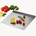 Stainless Steel Cutting Board with Counter Lip,Metal Pastry Board Kitchen - size: 16"L x 11.8"W