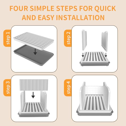 Professional Bread Slicer with Adjustable Guide, Foldable Cutter for Homemade Loafs, Bagels, Crumb Catcher Tray, Dishwasher Safe, Effortless Thick/Thin Slices