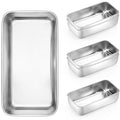 Onader 6 Pack Loaf Pans for Baking Bread, 9 x 5 Inch Stainless Steel Deep Meatloaf Toast Baking Pan Set - size: Medium