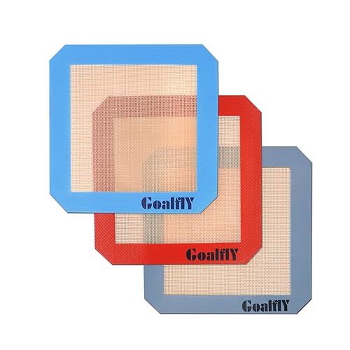 Silicone Baking Mat for 8 Inch Brownie Pan, 3 Pack - size: 3 Pack-Square-8 Inch