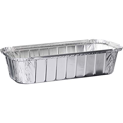 PLASTICPRO [3 Lb 10 Pack Disposable Loaf Pans Aluminum Tin Foil Meal Prep Bakeware - Cookware Perfect for Baking Cakes, Bread, Meatloaf, Lasagna 3 Pound 11'' X 5'' X 2.75'' - size: 3 Pound