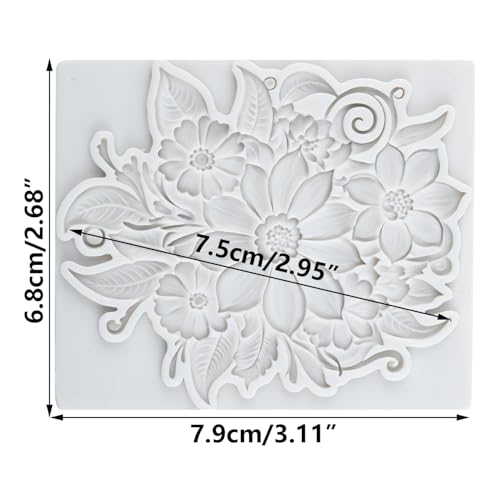Lingzhi Baroque Style Silicone Molds Curlicues Scroll Lace Fondant Molds - color: Style A