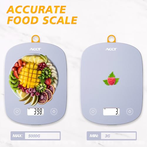 Digital Food Scale 11 lbs / 0.1 oz, Digital Kitchen Scale - color: Purple
