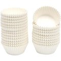 qiqee White Cupcake Liners, 300 Count, Jumbo Size - color: White, size: Large Size/300Packs