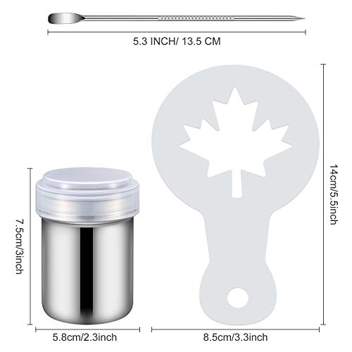 Boao 72 Pcs Coffee Stencils, Latte Art Template Coffee Mold Tool Set
