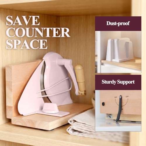 Manual Bread Slicer for Homemade Bread,Even Slicing from Thin to Thick - color: Sakura Pink