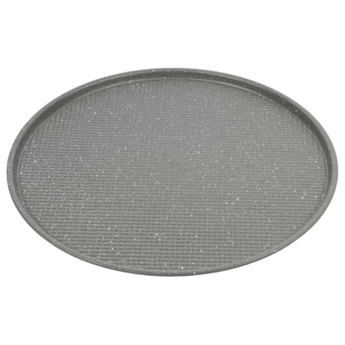 David Burke 14" Pizza Pan – Made from Carbon Steel with AirFlow Baking Technology, Oven Safe, PFTE & PFOA Free, Durable & Easy to Clean – Gray Speckle - color: Gray Speckle, size: 14" Pizza Pan