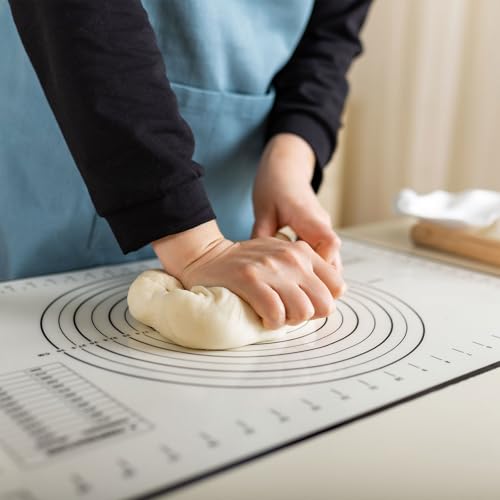 uxcell Silicone Baking Mat, 20 x 28 Inch Non Stick Pastry Mat Sheet, Counter Mat Reusable Oven Baking Mat for Pastry Rolling Dough with Measurements, Pink - color: Pink, size: 20 x 28Inch