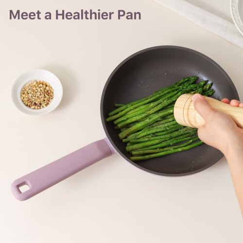 SENSARTE Nonstick Pots and Pans Set, 17pcs Nonstick Cookware Set - color: Lavender
