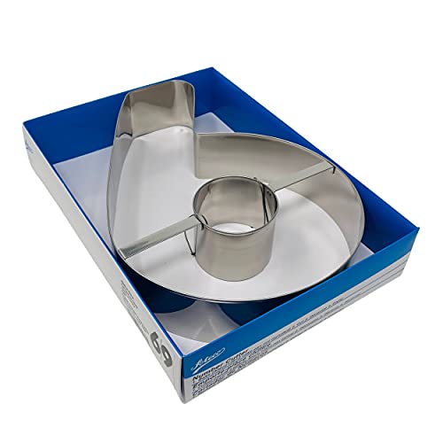 Ateco Extra Large Number 6 or 9 Cake Cutter - size: #6 or #9, 11-inches Tall