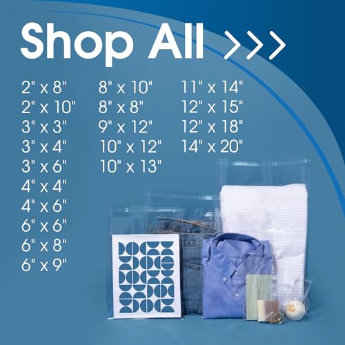 3" X 3" Mini Self-Sealing Cellophane Bags (1000 Count) Clear Cookie Bags - size: 3" X 3"