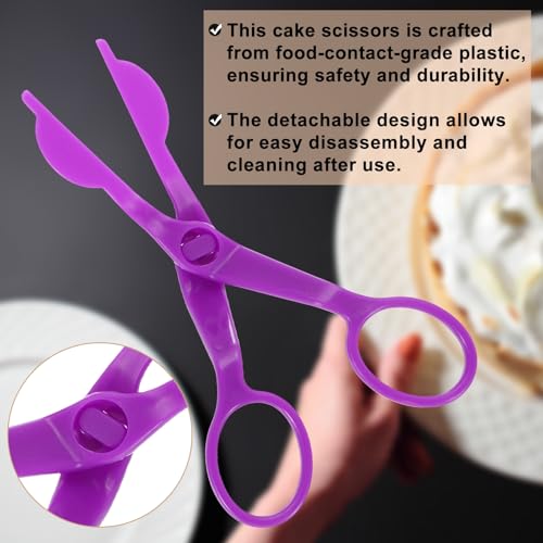 uxcell 3Pcs Flower Lifter Cake Decorating 5.1x2.2" Fondant Tool Purple - color: Purple