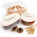 2-Pack Banneton Bread Proofing Baskets – Sourdough Starter Kit for Home Bakers, Cotton Rope Bannetons with Liners, Hanging Hooks & Dough Guide (1 Round + 1 Oval)
