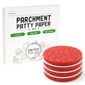EcoDispose 300 Pcs 5" Round Non-Stick White Hamburger Patty Paper - color: White, size: 5" Round