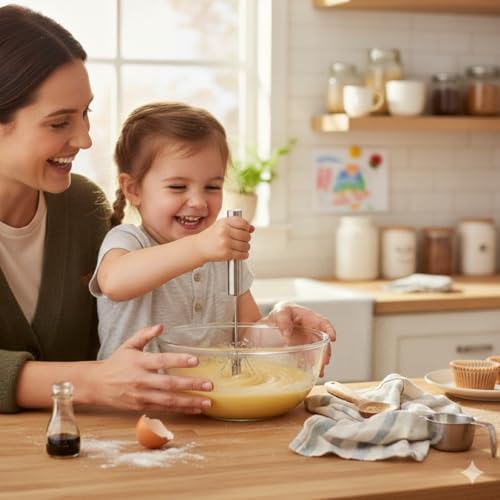 Mrs. Anderson’s Baking Rotary Whisk Hand Blender, Stainless Steel, 10.25-inches - style: Rotary