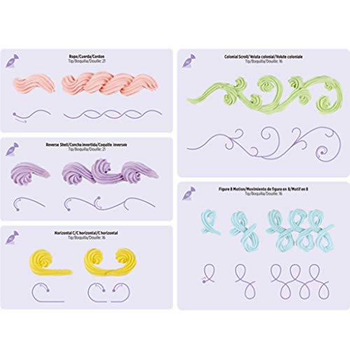 13pcs Cake Icing Piping Drawing Board Template Paper