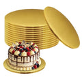 12 Pcs 12 Inch Gold Cake Drums - 1/4 Inch Thick Cake Boards Round, Sturdy Greaseproof Disposable Cake Circles for Tiered Cakes, Wedding & Birthday Baking Supplies - color: Gold, size: 12 inch