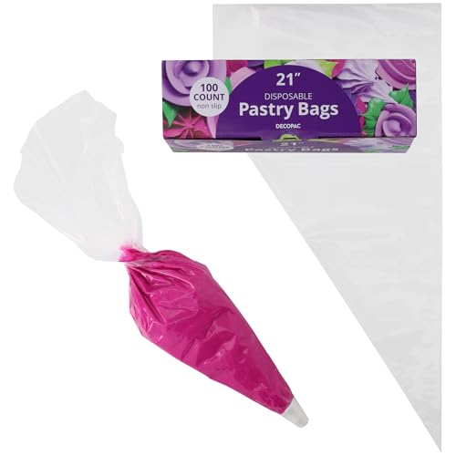 KEE-SEAL Disposable Pastry Piping Bags | 21 Inch | 100 Pack - size: 21"
