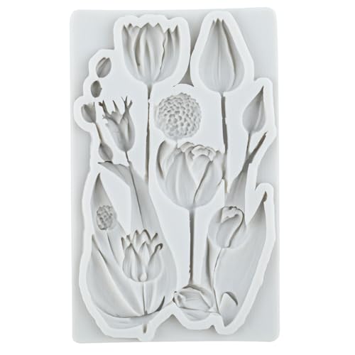 Tulip Flower Silicone Molds Sunflower Fondant Mold Set of 4 - color: Style I