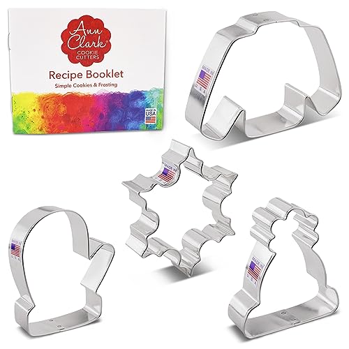 Ann Clark Winter and Christmas Cookie Cutters Set of 4, Made in USA - style: 4-Pc. Winter & Christmas