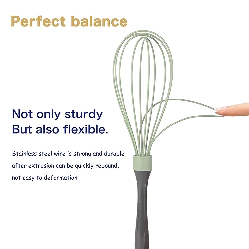 OYV Silicone Whisk, 12-Inch, Green - color: Green