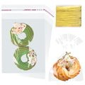 200Pcs Cookie Bags 5x8 Inches Self Sealing Cellophane Bags Plastic Resealable Clear Cookie Bags with Twist Ties for Cookies Packaging Candy Treat Party Favors Bag - size: 5x8 Inches