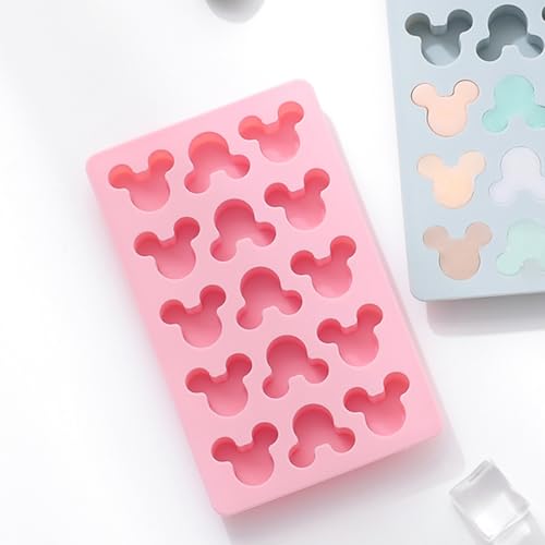 2-Pack Cartoon Shape Candy & Chocolate Silicone Molds, Non-stick, Pink - size: Cartoon