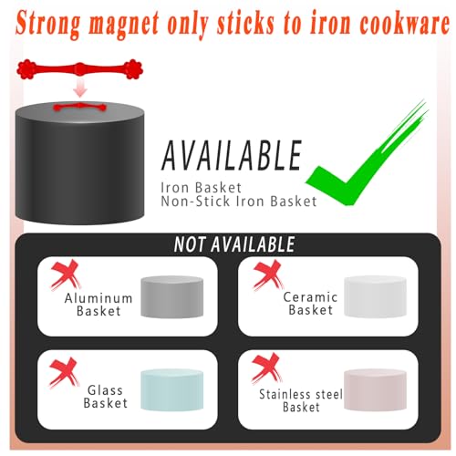 12pcs Air Fryer Magnets for Parchment Paper, Silicone Magnetic Buckles
