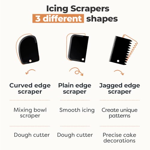 Kootek 71 Cake Decorating Kit Baking Supplies Tools for Beginners & Pros - color: Black