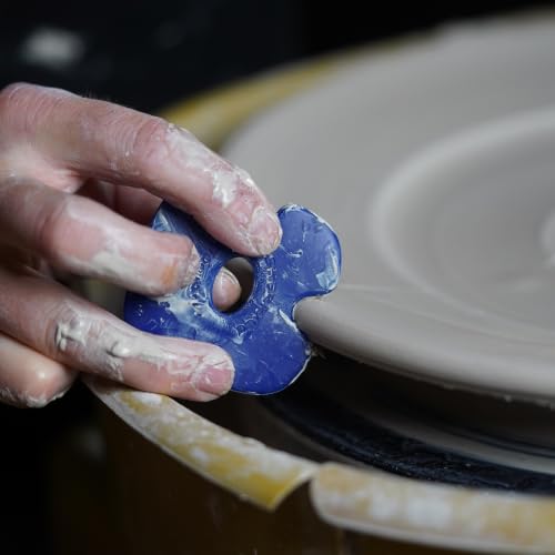 Mudtools Edgy Rib, Blue Firm - Polymer Pottery Tool for Rims - color: Blue - Firm